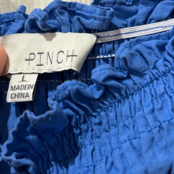 Pinch Blue Ruffle Mini Dress - Picture 7 of 8